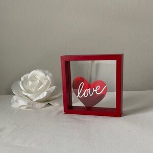 Red Love Heart Shadow Box